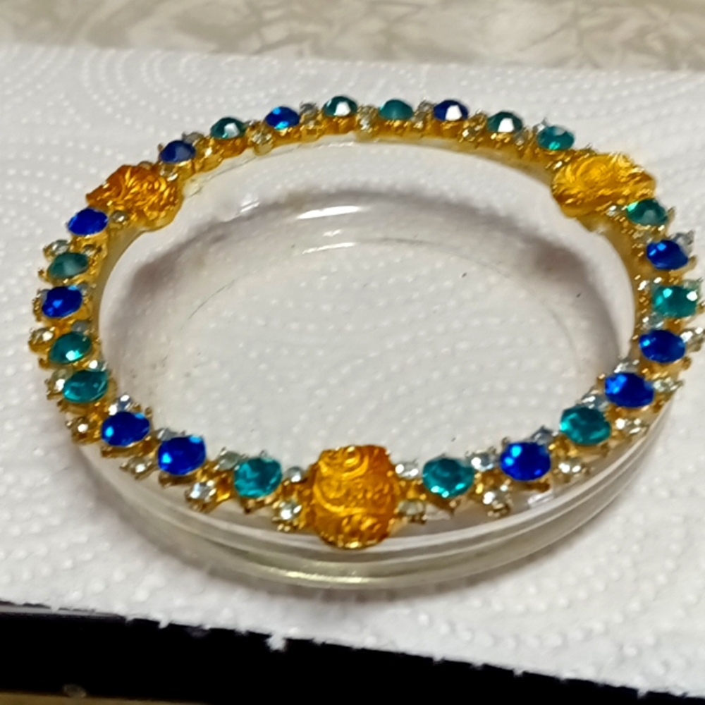 Vintage rhinestone ashtray